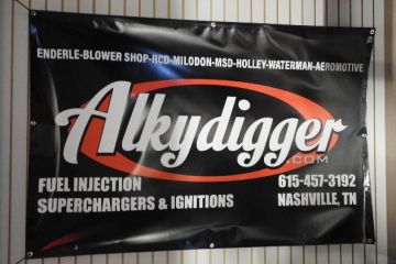 Alkydigger's Fuel Injection- Superchargers   BANNER  4' x6'   Vinyl  Heavy  Duty